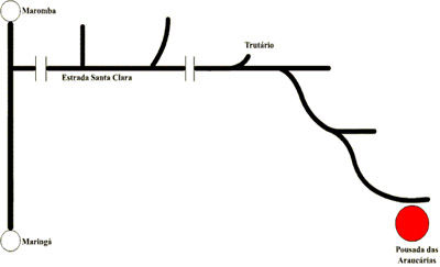 Mapa - Pousada das Araucrias